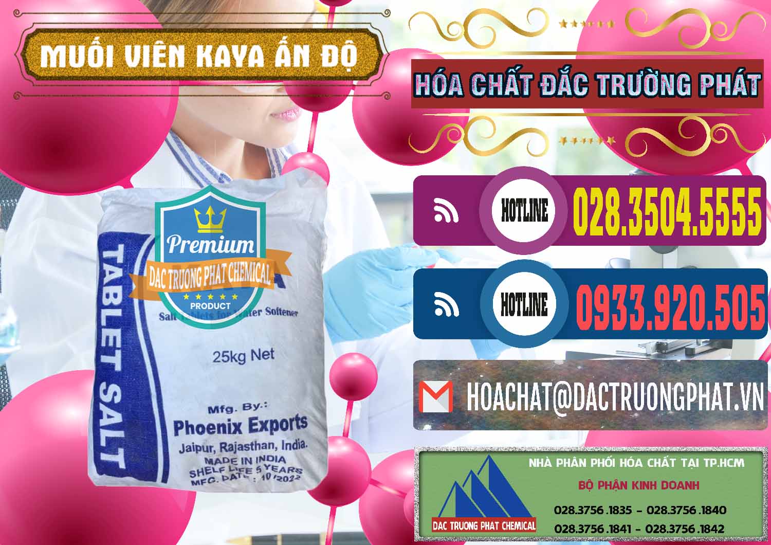 Đơn vị chuyên bán ( cung cấp ) Muối NaCL – Sodium Chloride Dạng Viên Tablets Kaya Ấn Độ India - 0368 - Phân phối _ nhập khẩu hóa chất tại TP.HCM - muabanhoachat.com.vn