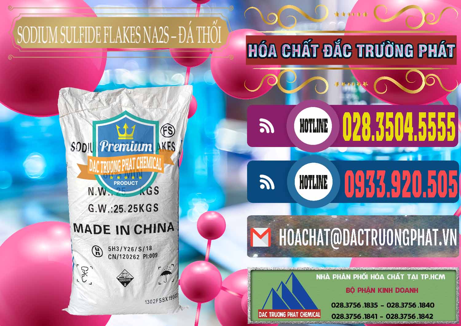 Nơi cung cấp - bán Sodium Sulfide Flakes NA2S – Đá Thối Đỏ Trung Quốc China - 0150 - Nhà cung cấp & bán hóa chất tại TP.HCM - muabanhoachat.com.vn