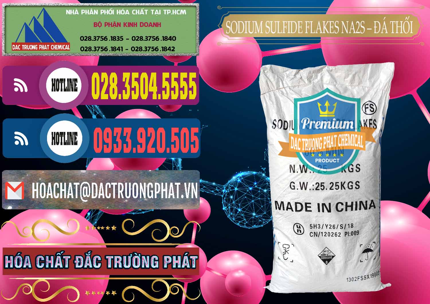 Công ty chuyên cung cấp - bán Sodium Sulfide Flakes NA2S – Đá Thối Đỏ Trung Quốc China - 0150 - Đơn vị kinh doanh & phân phối hóa chất tại TP.HCM - muabanhoachat.com.vn