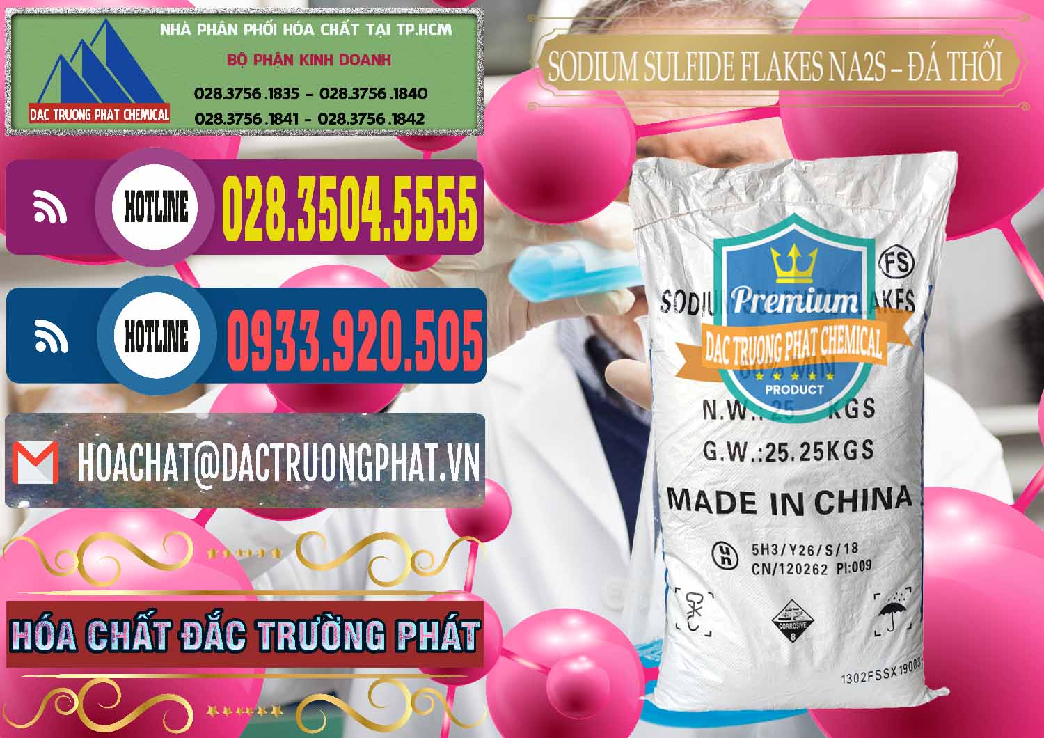 Công ty bán và phân phối Sodium Sulfide Flakes NA2S – Đá Thối Đỏ Trung Quốc China - 0150 - Đơn vị chuyên kinh doanh _ phân phối hóa chất tại TP.HCM - muabanhoachat.com.vn