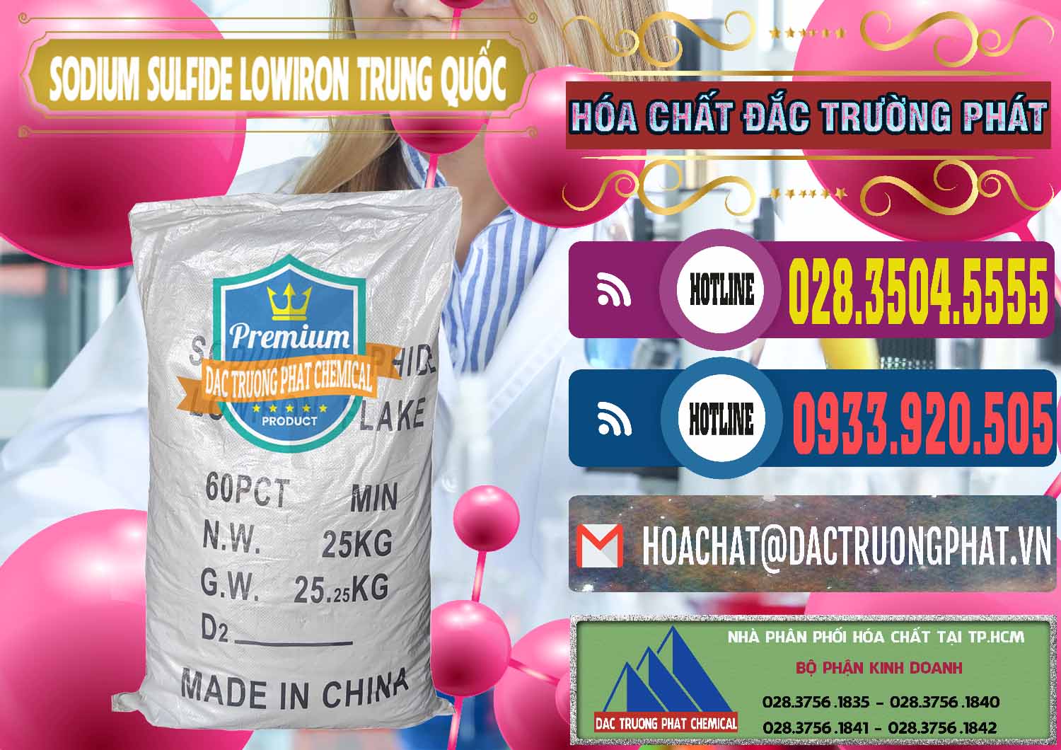 Nơi chuyên kinh doanh & bán Sodium Sulfide NA2S – Đá Thối Lowiron Trung Quốc China - 0227 - Công ty cung cấp - bán hóa chất tại TP.HCM - muabanhoachat.com.vn