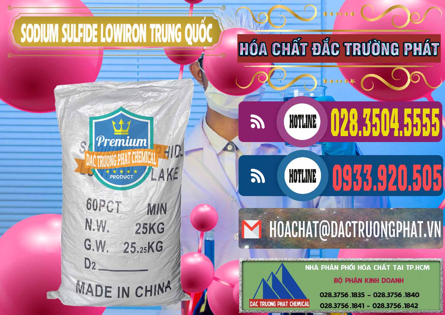 Công ty cung ứng - bán Sodium Sulfide NA2S – Đá Thối Lowiron Trung Quốc China - 0227 - Đơn vị nhập khẩu & cung cấp hóa chất tại TP.HCM - muabanhoachat.com.vn