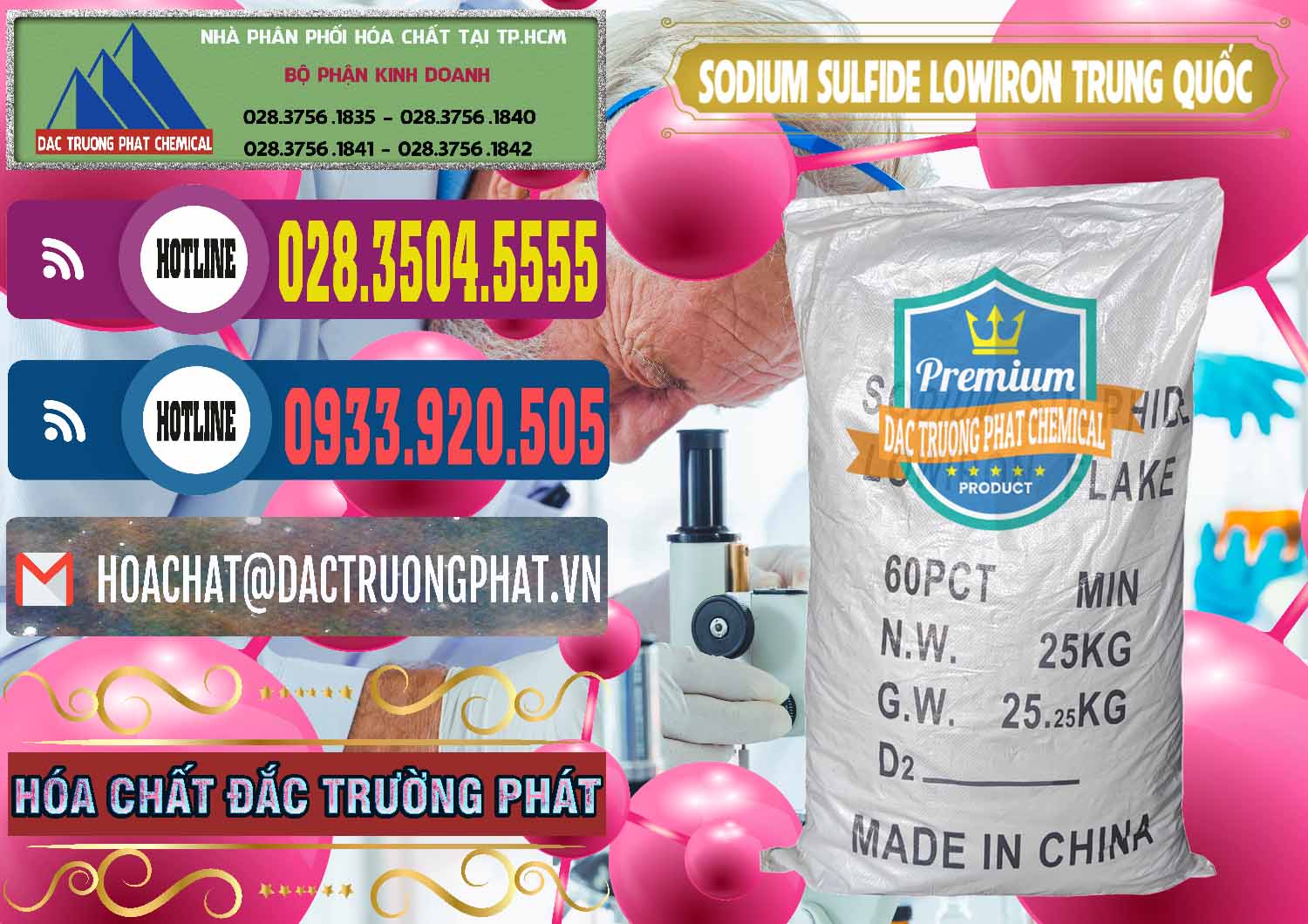 Công ty chuyên kinh doanh - bán Sodium Sulfide NA2S – Đá Thối Lowiron Trung Quốc China - 0227 - Nơi chuyên phân phối - nhập khẩu hóa chất tại TP.HCM - muabanhoachat.com.vn