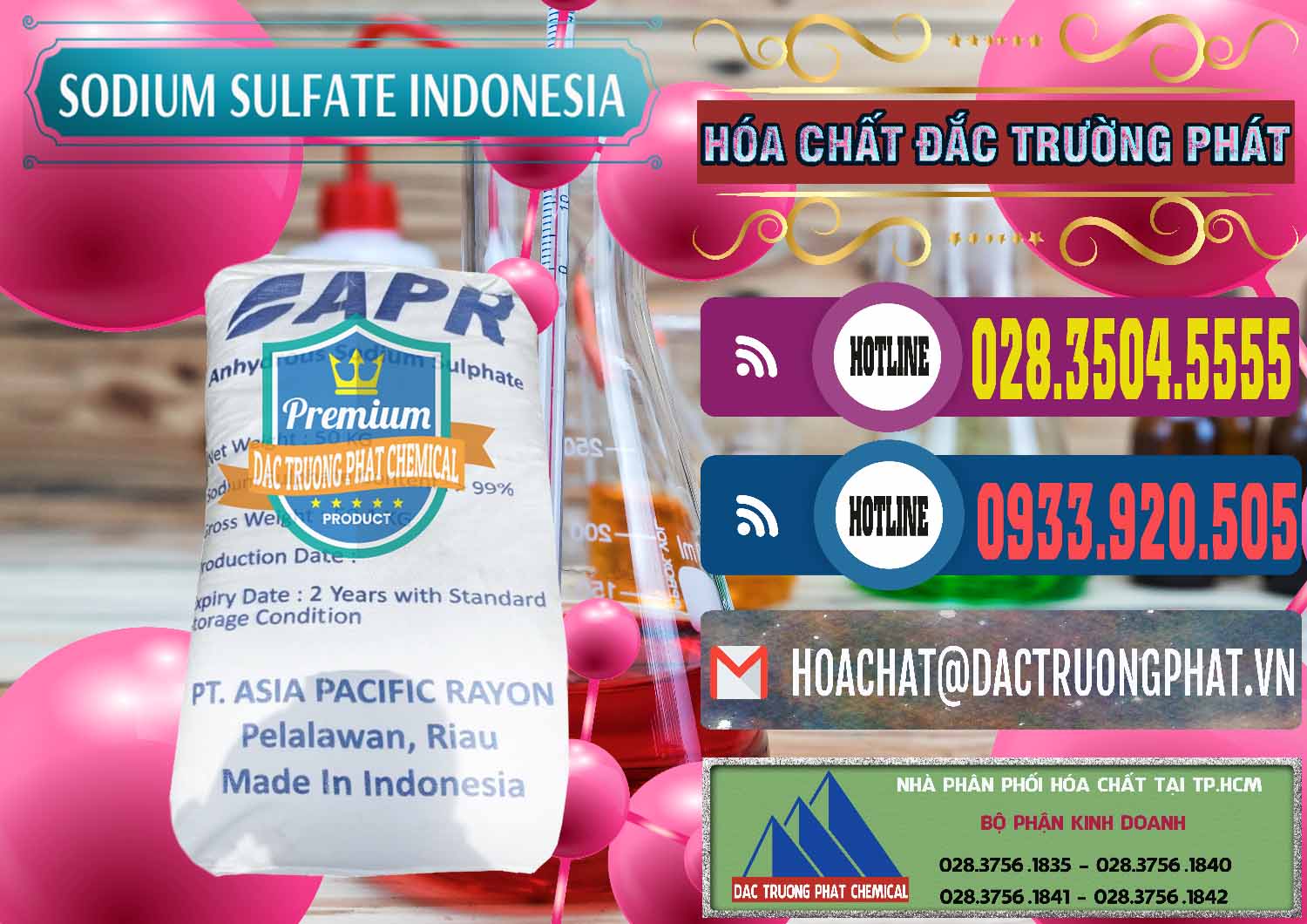 Nhập khẩu và bán Sodium Sulphate - Muối Sunfat Na2SO4 APR Indonesia - 0460 - Công ty chuyên cung ứng và phân phối hóa chất tại TP.HCM - muabanhoachat.com.vn