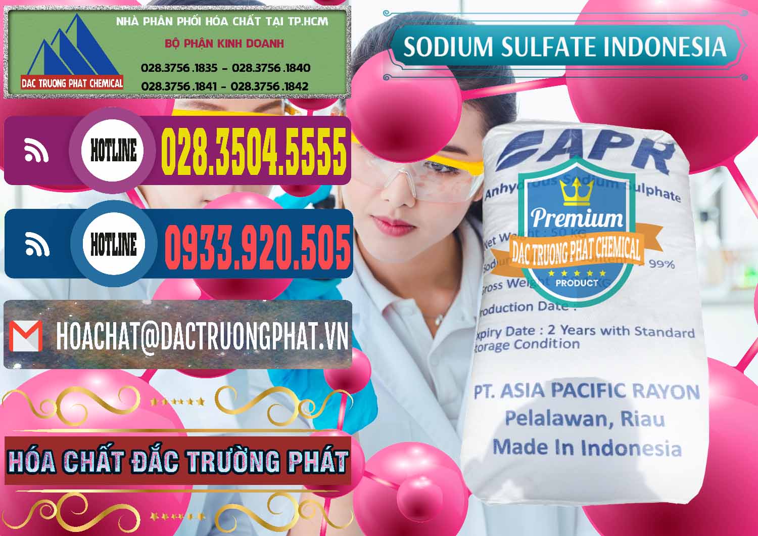 Công ty nhập khẩu - bán Sodium Sulphate - Muối Sunfat Na2SO4 APR Indonesia - 0460 - Đơn vị chuyên phân phối ( nhập khẩu ) hóa chất tại TP.HCM - muabanhoachat.com.vn