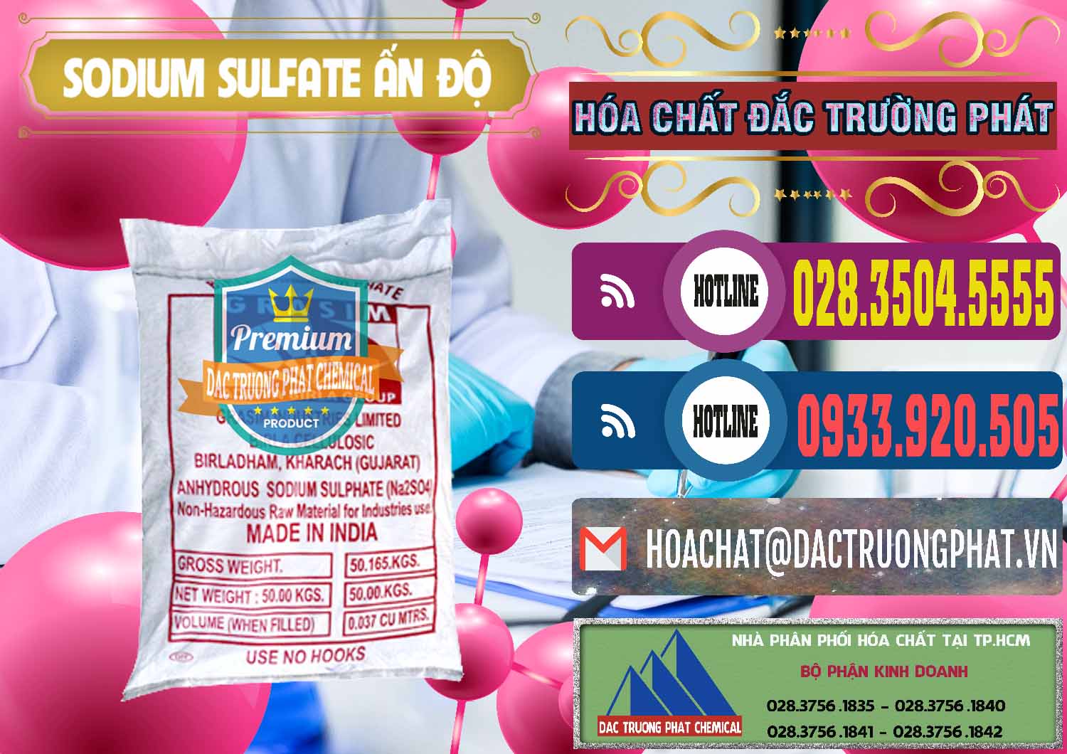 Cung ứng _ bán Sodium Sulphate - Muối Sunfat Na2SO4 Aditya Birla Grasim Ấn Độ India - 0462 - Cty chuyên nhập khẩu _ cung cấp hóa chất tại TP.HCM - muabanhoachat.com.vn