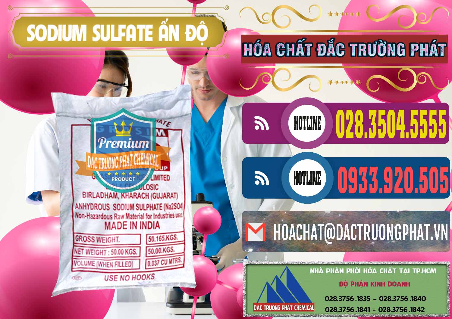 Chuyên nhập khẩu ( bán ) Sodium Sulphate - Muối Sunfat Na2SO4 Aditya Birla Grasim Ấn Độ India - 0462 - Cung cấp và phân phối hóa chất tại TP.HCM - muabanhoachat.com.vn
