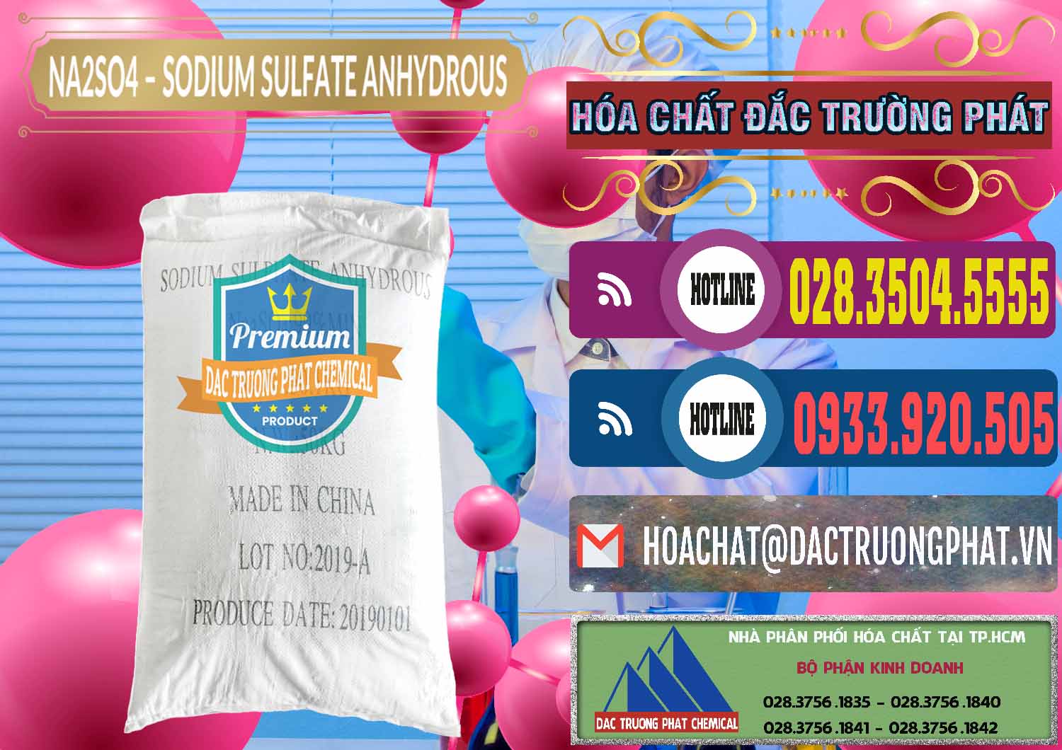 Nơi bán Sodium Sulphate - Muối Sunfat Na2SO4 PH 6-8 Trung Quốc China - 0099 - Đơn vị chuyên phân phối ( bán ) hóa chất tại TP.HCM - muabanhoachat.com.vn