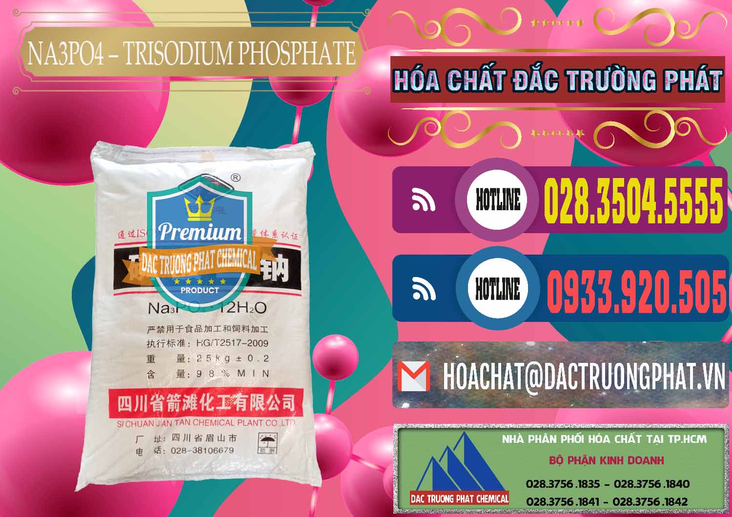 Cty chuyên bán - phân phối Na3PO4 – Trisodium Phosphate Trung Quốc China JT - 0102 - Cty phân phối và kinh doanh hóa chất tại TP.HCM - muabanhoachat.com.vn