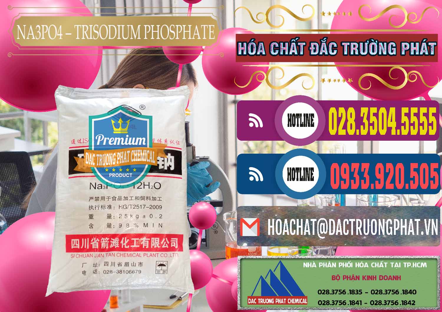 Cty kinh doanh ( bán ) Na3PO4 – Trisodium Phosphate Trung Quốc China JT - 0102 - Cty chuyên cung ứng ( phân phối ) hóa chất tại TP.HCM - muabanhoachat.com.vn