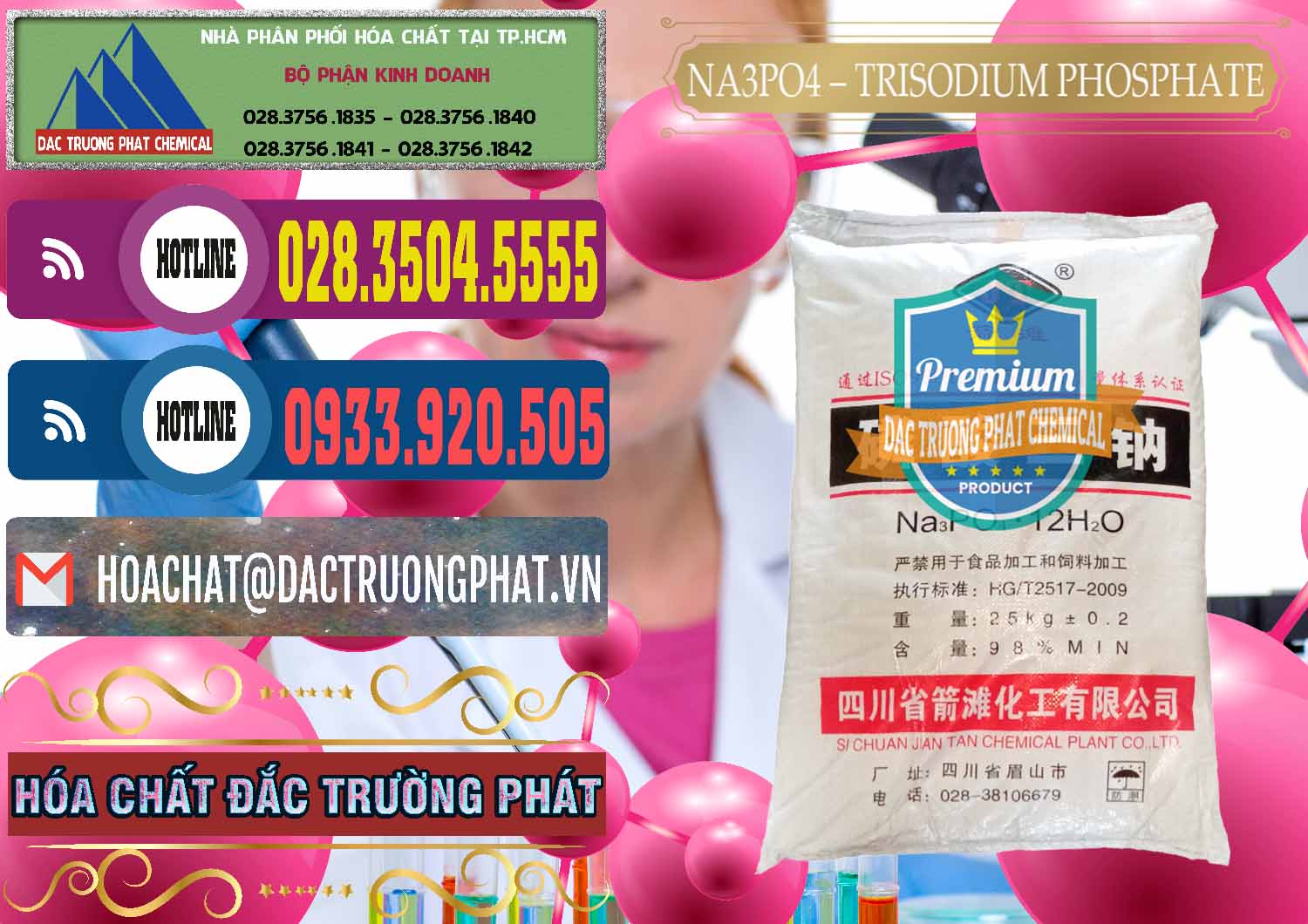 Nơi chuyên cung ứng - bán Na3PO4 – Trisodium Phosphate Trung Quốc China JT - 0102 - Cty cung ứng - phân phối hóa chất tại TP.HCM - muabanhoachat.com.vn