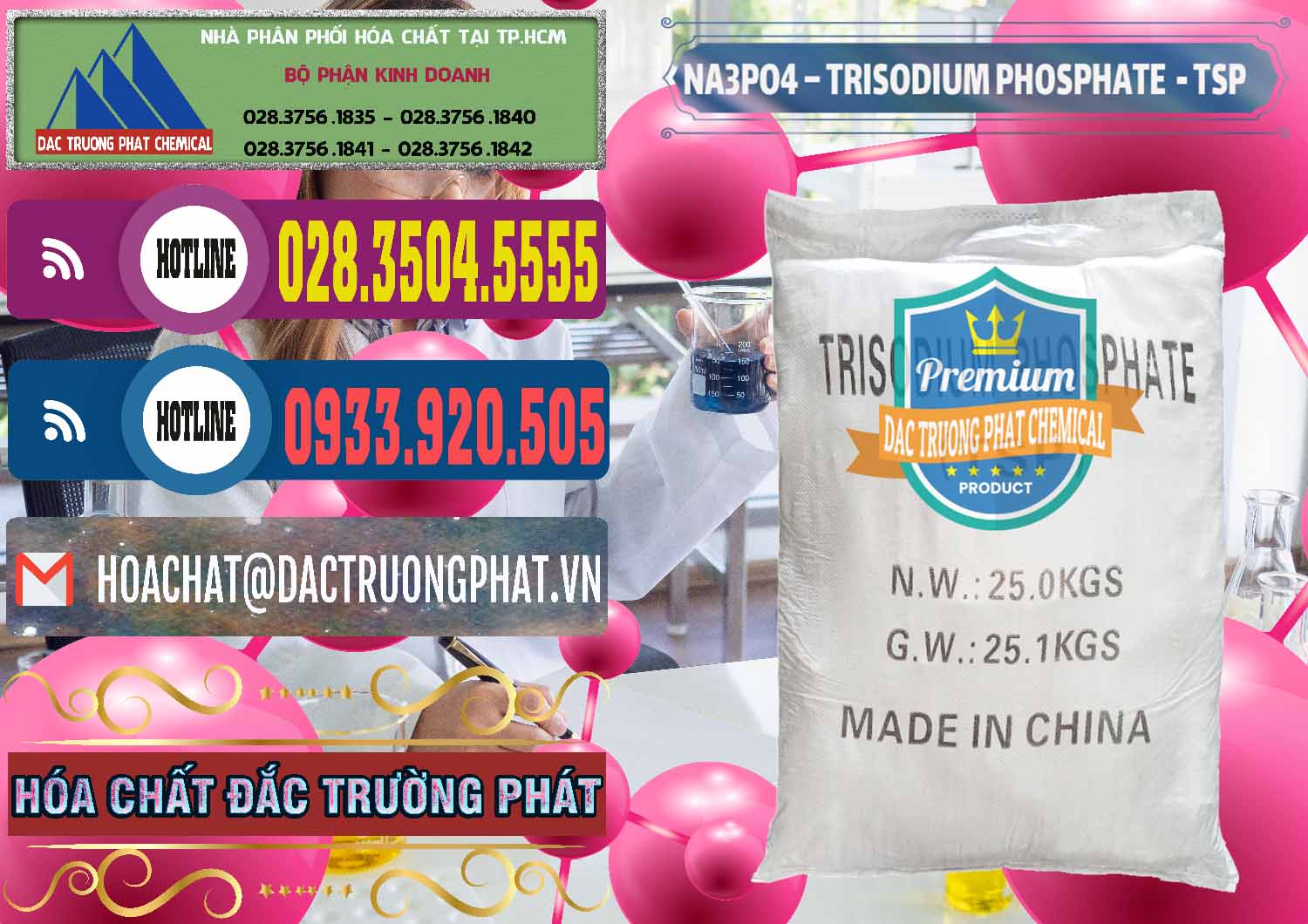 Công ty chuyên kinh doanh & bán Na3PO4 – Trisodium Phosphate Trung Quốc China TSP - 0103 - Đơn vị cung cấp - phân phối hóa chất tại TP.HCM - muabanhoachat.com.vn