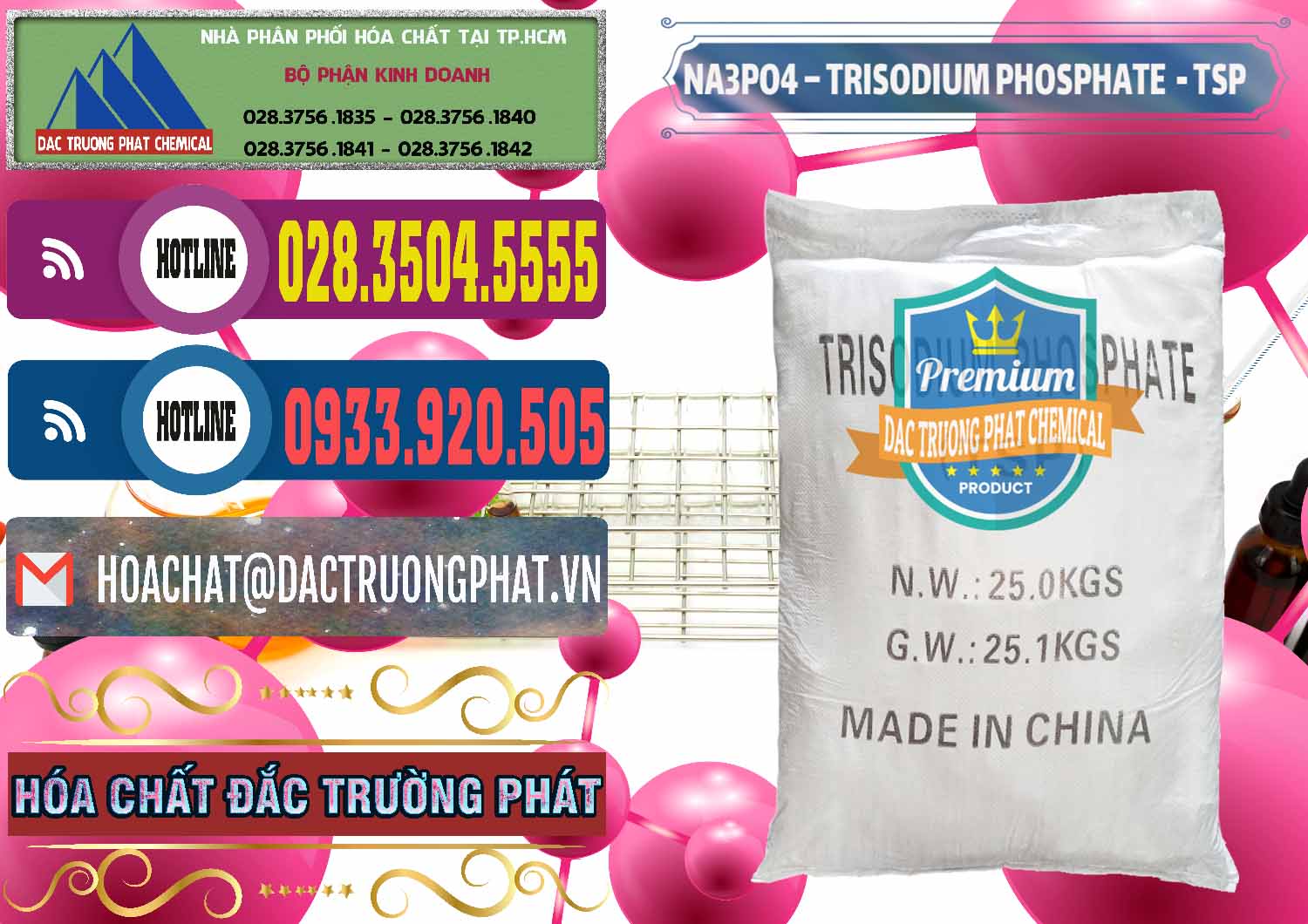 Nhà cung cấp _ bán Na3PO4 – Trisodium Phosphate Trung Quốc China TSP - 0103 - Nơi chuyên kinh doanh và phân phối hóa chất tại TP.HCM - muabanhoachat.com.vn