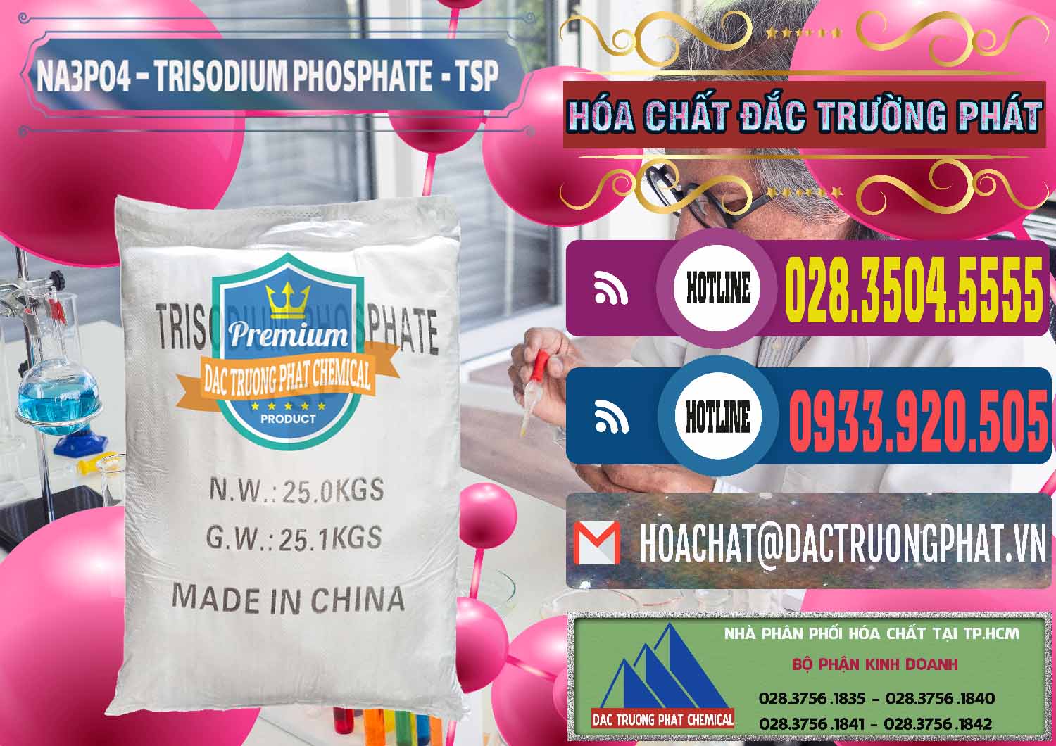 Cung cấp - bán Na3PO4 – Trisodium Phosphate Trung Quốc China TSP - 0103 - Đơn vị cung cấp & phân phối hóa chất tại TP.HCM - muabanhoachat.com.vn