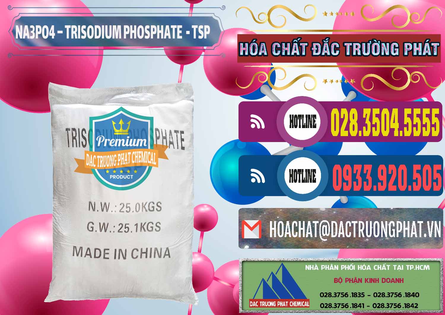 Cty chuyên bán - cung ứng Na3PO4 – Trisodium Phosphate Trung Quốc China TSP - 0103 - Chuyên phân phối - nhập khẩu hóa chất tại TP.HCM - muabanhoachat.com.vn