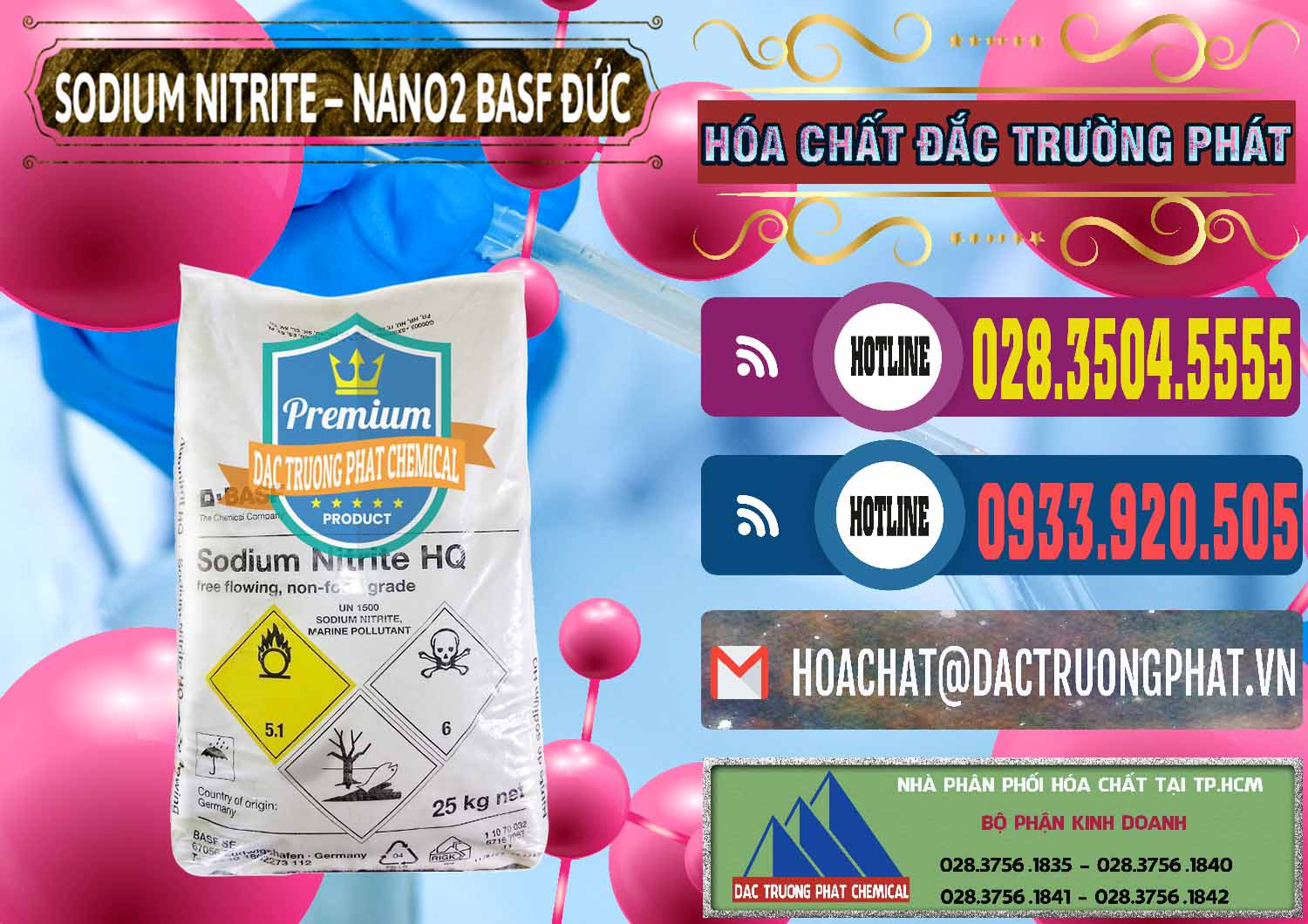 Nhập khẩu ( bán ) Sodium Nitrite - NANO2 Đức BASF Germany - 0148 - Kinh doanh - cung cấp hóa chất tại TP.HCM - muabanhoachat.com.vn