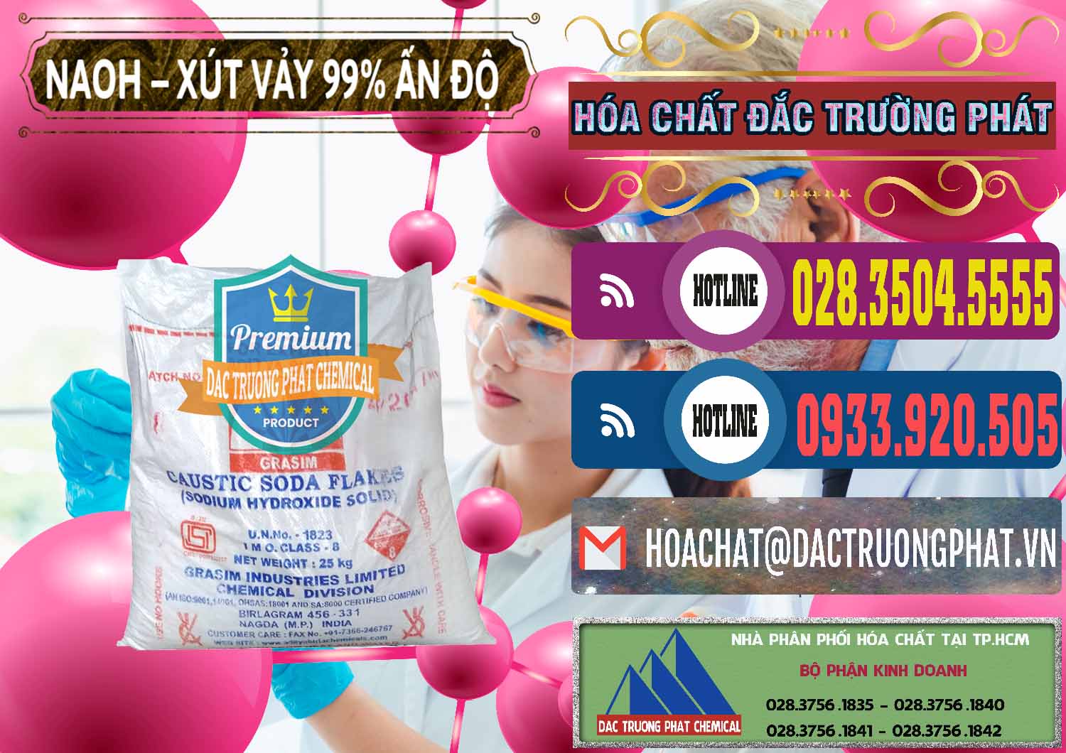 Đơn vị nhập khẩu & bán Xút Vảy - NaOH Vảy 99% Aditya Birla Grasim Ấn Độ India - 0171 - Công ty chuyên phân phối ( nhập khẩu ) hóa chất tại TP.HCM - muabanhoachat.com.vn