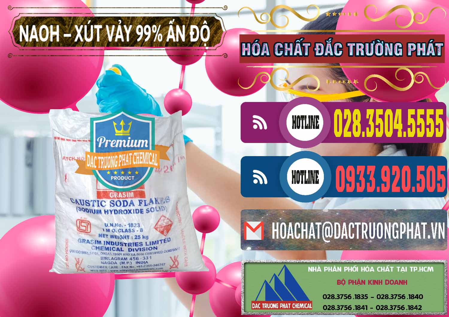 Cty phân phối & bán Xút Vảy - NaOH Vảy 99% Aditya Birla Grasim Ấn Độ India - 0171 - Đơn vị chuyên bán _ phân phối hóa chất tại TP.HCM - muabanhoachat.com.vn