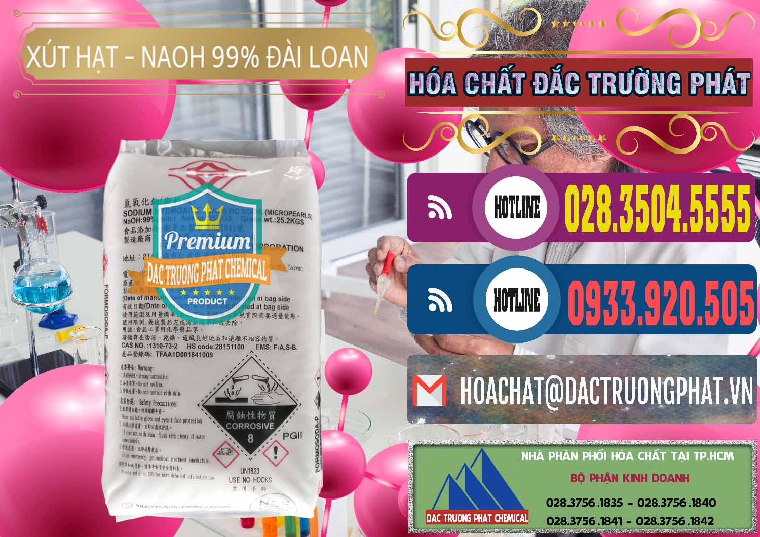 Công ty chuyên cung ứng & bán Xút Hạt - NaOH Bột 99% Đài Loan Taiwan Formosa - 0167 - Nơi chuyên phân phối & cung ứng hóa chất tại TP.HCM - muabanhoachat.com.vn