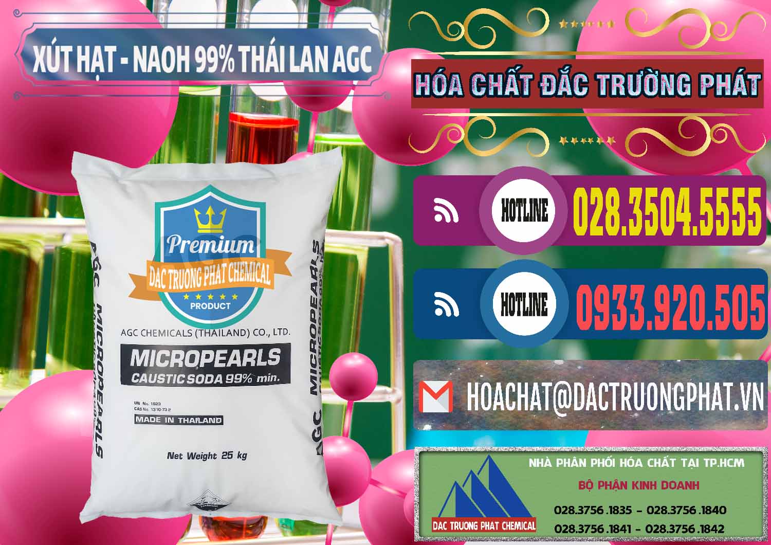 Cty chuyên nhập khẩu _ bán Xút Hạt - NaOH Bột 99% AGC Thái Lan - 0168 - Nơi cung cấp ( nhập khẩu ) hóa chất tại TP.HCM - muabanhoachat.com.vn