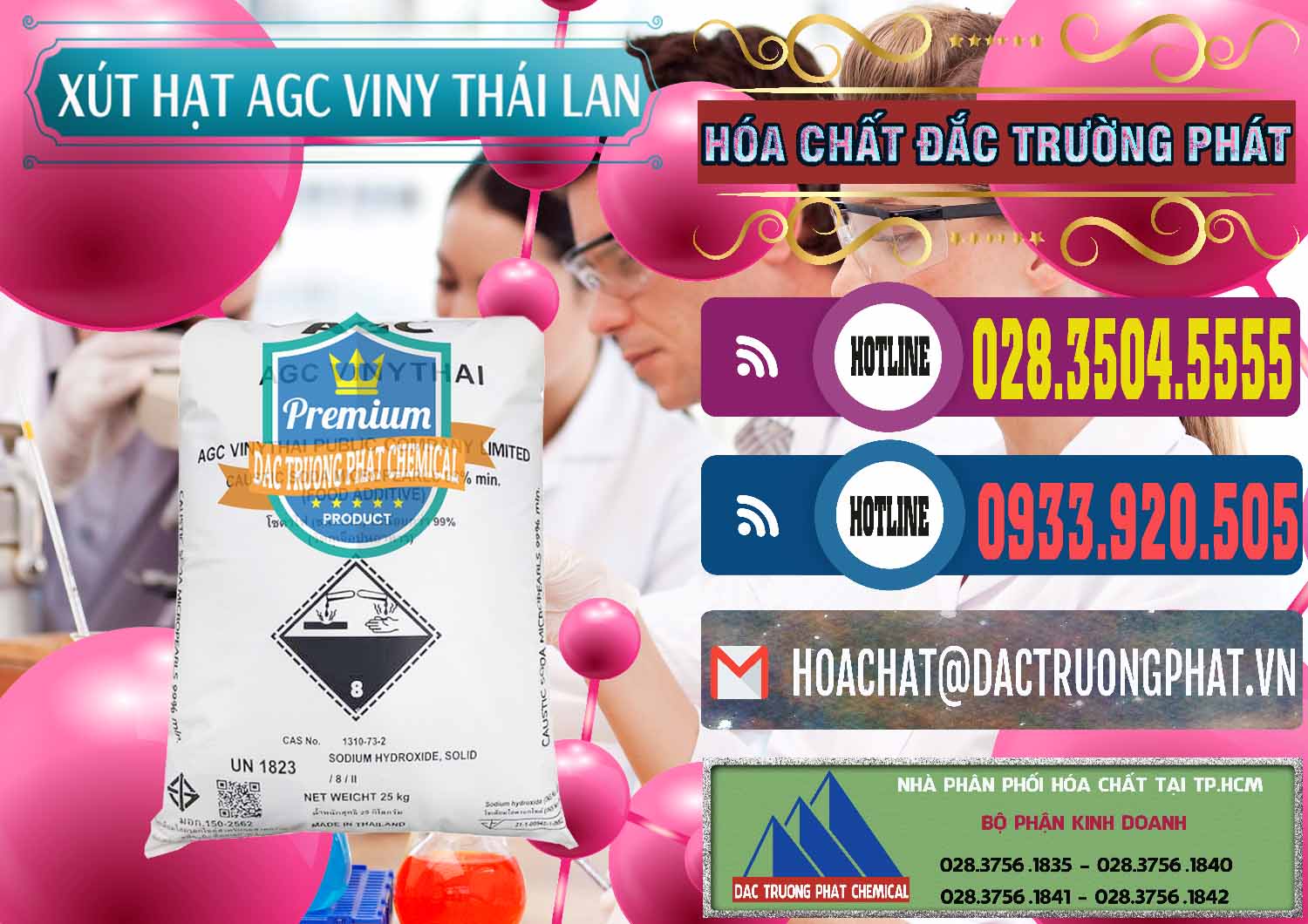 Cty chuyên cung cấp _ bán Xút Hạt - NaOH Bột 99% AGC Viny Thái Lan - 0399 - Đơn vị chuyên cung cấp ( bán ) hóa chất tại TP.HCM - muabanhoachat.com.vn