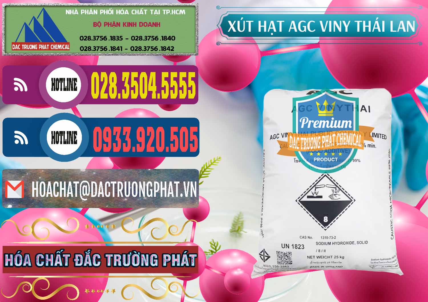 Cty chuyên bán và phân phối Xút Hạt - NaOH Bột 99% AGC Viny Thái Lan - 0399 - Cung cấp _ bán hóa chất tại TP.HCM - muabanhoachat.com.vn