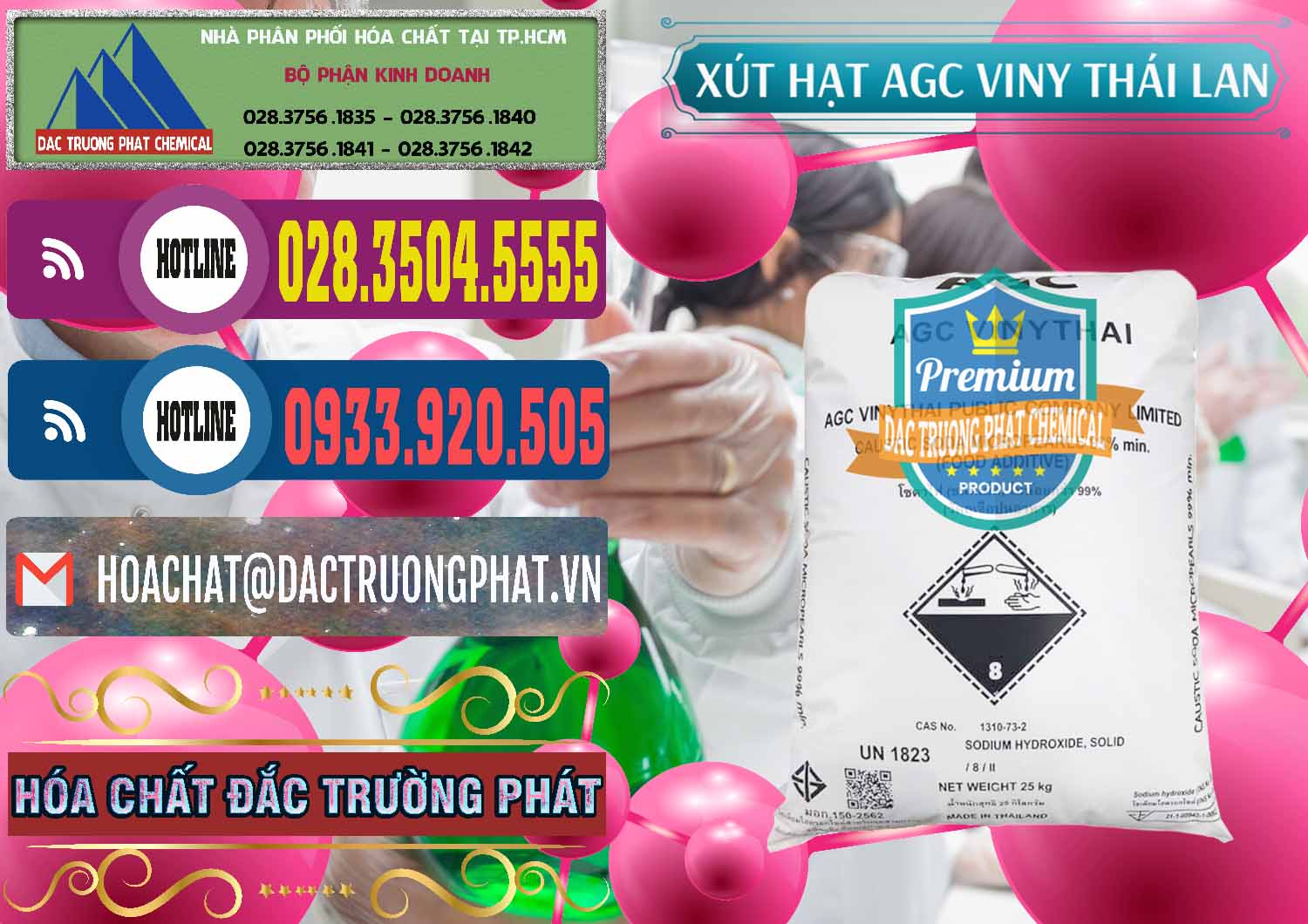 Công ty chuyên cung ứng - bán Xút Hạt - NaOH Bột 99% AGC Viny Thái Lan - 0399 - Cty chuyên cung cấp _ bán hóa chất tại TP.HCM - muabanhoachat.com.vn