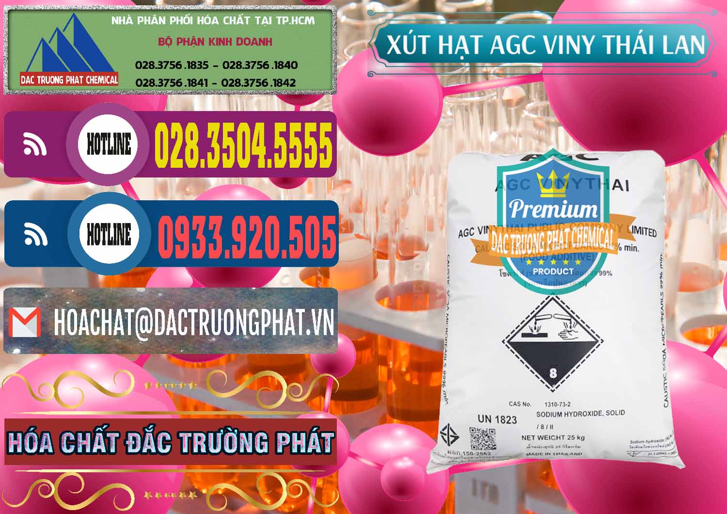 Nhà cung ứng _ bán Xút Hạt - NaOH Bột 99% AGC Viny Thái Lan - 0399 - Cty chuyên cung cấp _ nhập khẩu hóa chất tại TP.HCM - muabanhoachat.com.vn