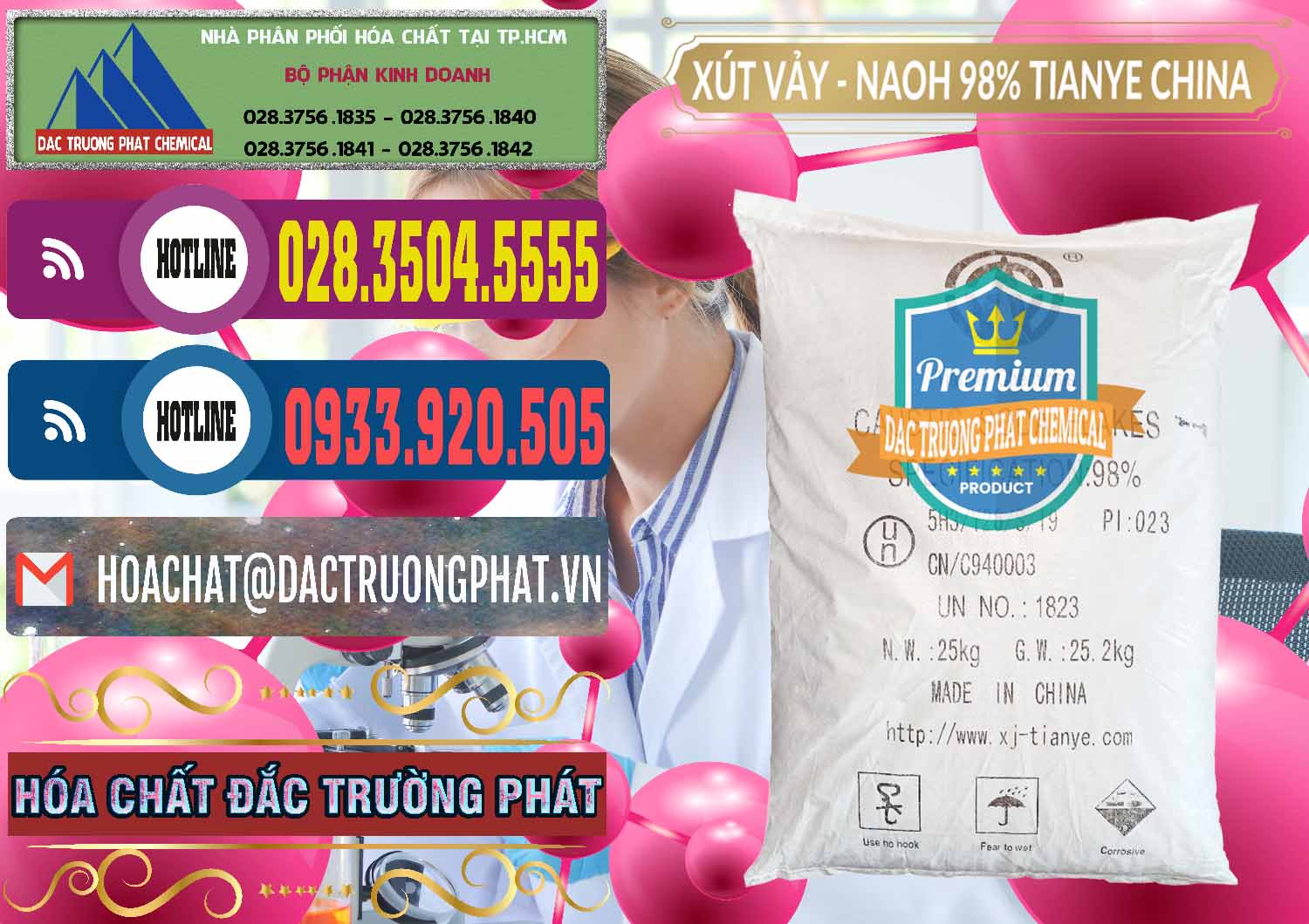 Công ty chuyên nhập khẩu _ bán Xút Vảy - NaOH Vảy 98% Tianye Trung Quốc China - 0177 - Cty chuyên bán _ cung cấp hóa chất tại TP.HCM - muabanhoachat.com.vn