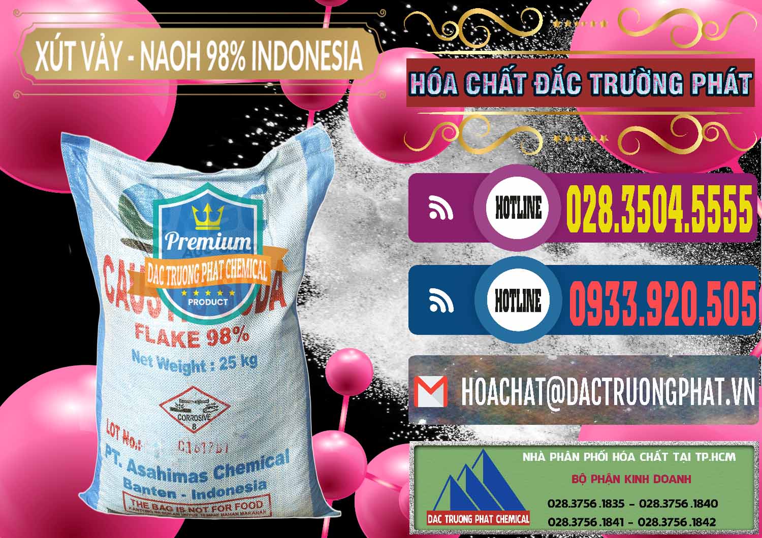 Đơn vị chuyên bán ( cung ứng ) Xút Vảy - NaOH Vảy 98% ASC Indonesia - 0172 - Cty cung cấp & nhập khẩu hóa chất tại TP.HCM - muabanhoachat.com.vn