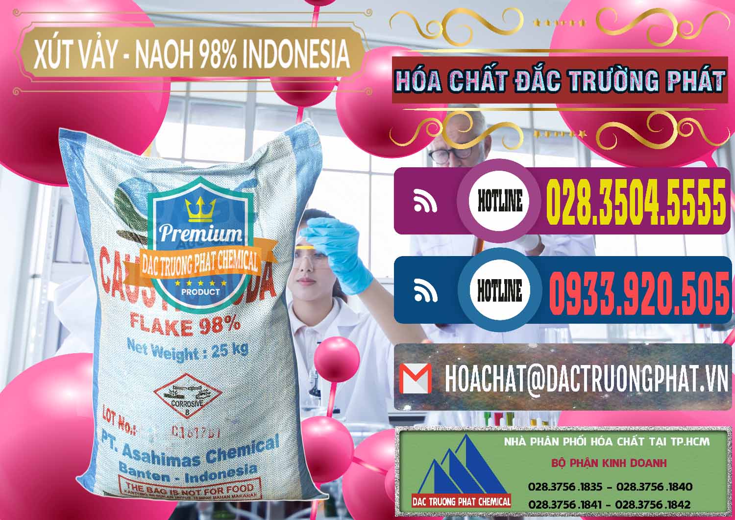 Công ty chuyên cung cấp - bán Xút Vảy - NaOH Vảy 98% ASC Indonesia - 0172 - Công ty phân phối _ nhập khẩu hóa chất tại TP.HCM - muabanhoachat.com.vn
