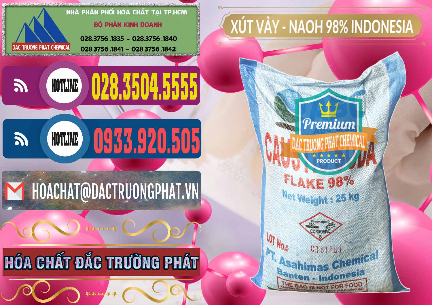 Nơi phân phối _ bán Xút Vảy - NaOH Vảy 98% ASC Indonesia - 0172 - Nhà cung ứng - phân phối hóa chất tại TP.HCM - muabanhoachat.com.vn