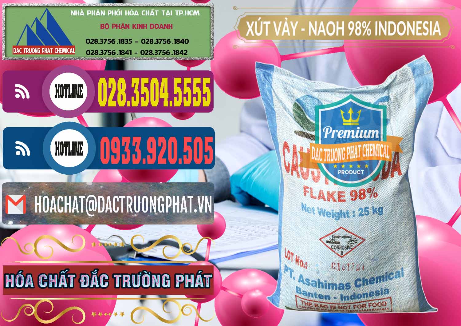 Chuyên cung ứng - bán Xút Vảy - NaOH Vảy 98% ASC Indonesia - 0172 - Cty bán _ phân phối hóa chất tại TP.HCM - muabanhoachat.com.vn