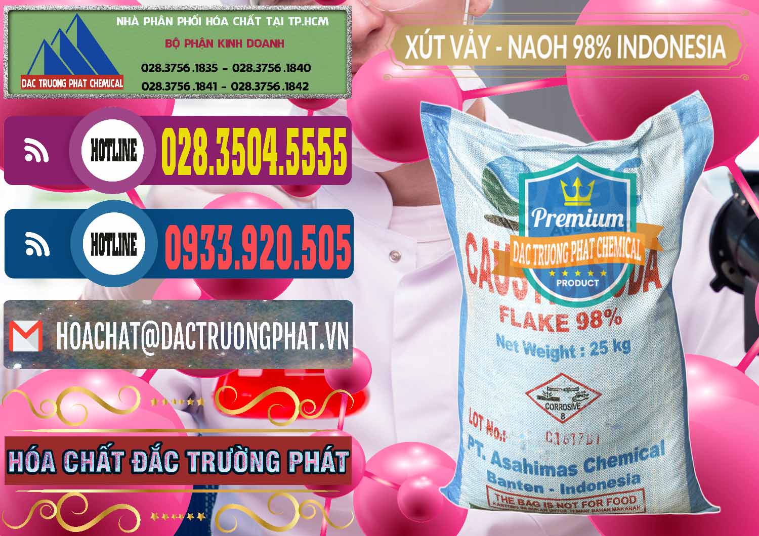 Công ty cung ứng _ bán Xút Vảy - NaOH Vảy 98% ASC Indonesia - 0172 - Đơn vị phân phối ( bán ) hóa chất tại TP.HCM - muabanhoachat.com.vn