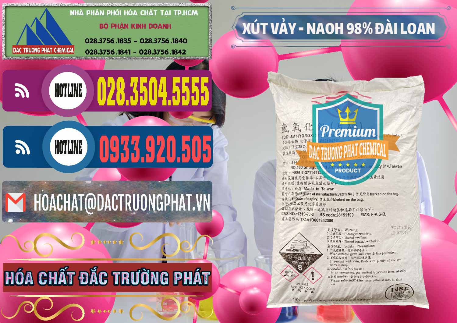 Nhà nhập khẩu ( bán ) Xút Vảy - NaOH Vảy 98% Formosa Đài Loan Taiwan - 0174 - Công ty chuyên cung cấp và kinh doanh hóa chất tại TP.HCM - muabanhoachat.com.vn