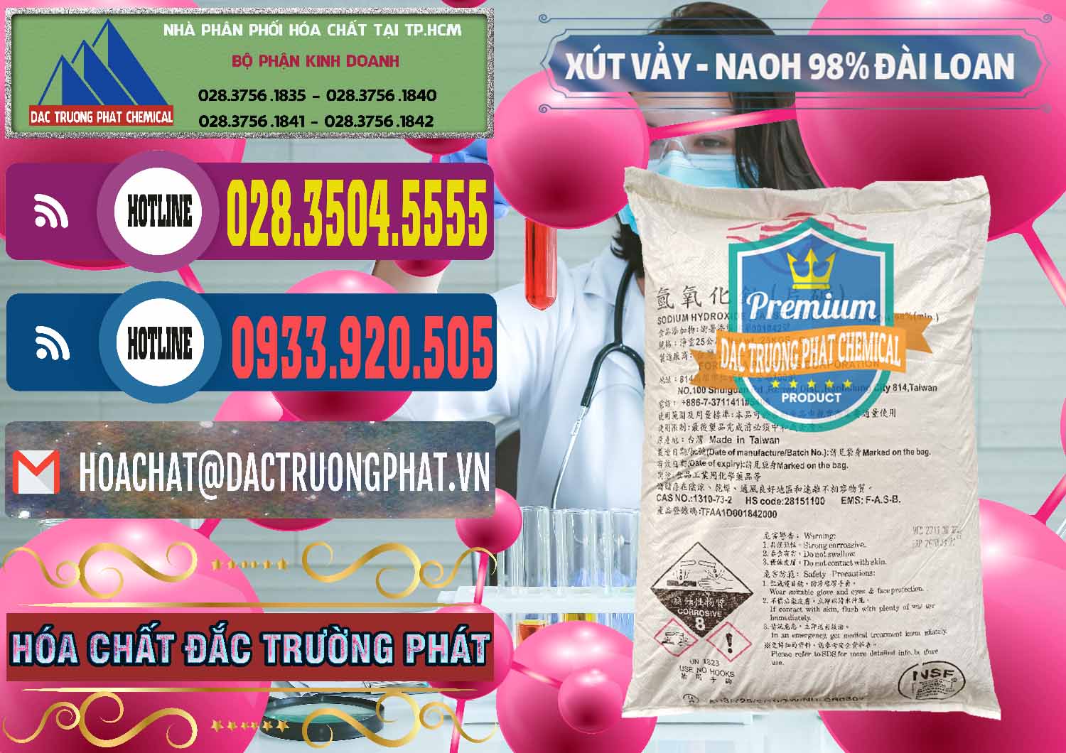 Cty phân phối và bán Xút Vảy - NaOH Vảy 98% Formosa Đài Loan Taiwan - 0174 - Nơi chuyên phân phối - bán hóa chất tại TP.HCM - muabanhoachat.com.vn