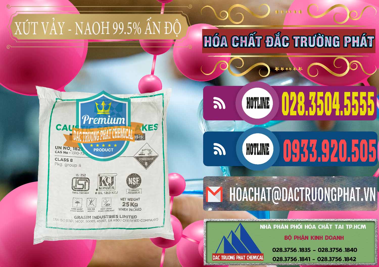 Nơi chuyên bán _ cung ứng Xút Vảy - NaOH Vảy 99.5% Aditya Birla Grasim Ấn Độ India - 0170 - Nơi phân phối _ kinh doanh hóa chất tại TP.HCM - muabanhoachat.com.vn