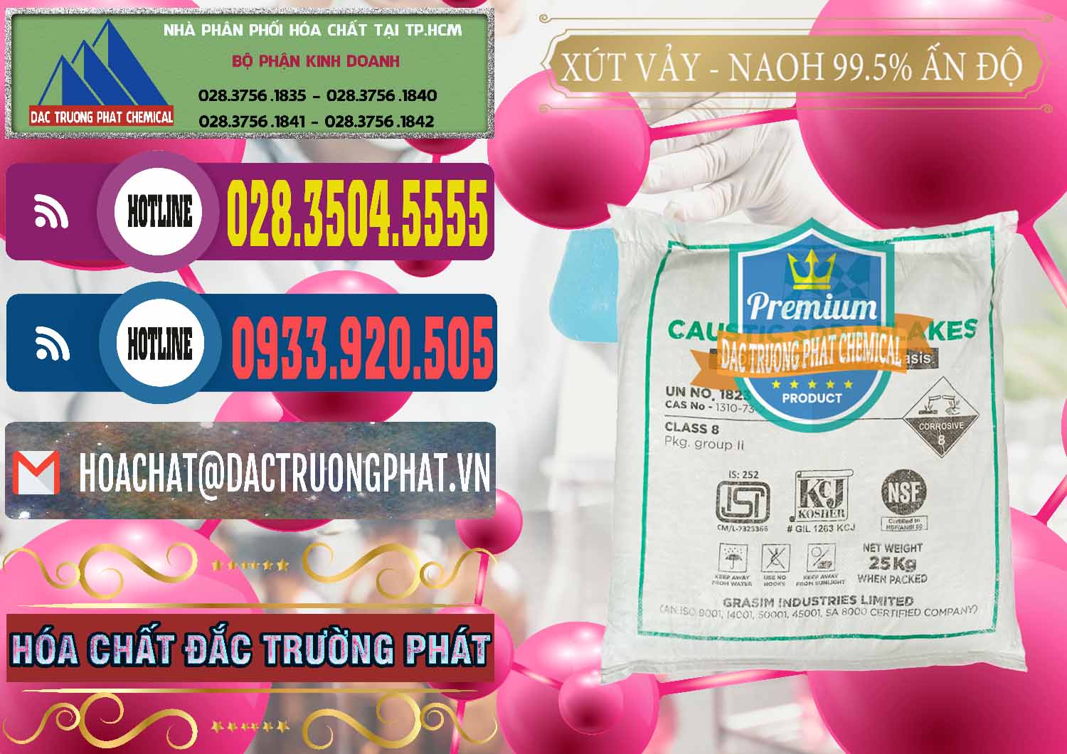Công ty chuyên bán ( phân phối ) Xút Vảy - NaOH Vảy 99.5% Aditya Birla Grasim Ấn Độ India - 0170 - Công ty phân phối & cung ứng hóa chất tại TP.HCM - muabanhoachat.com.vn