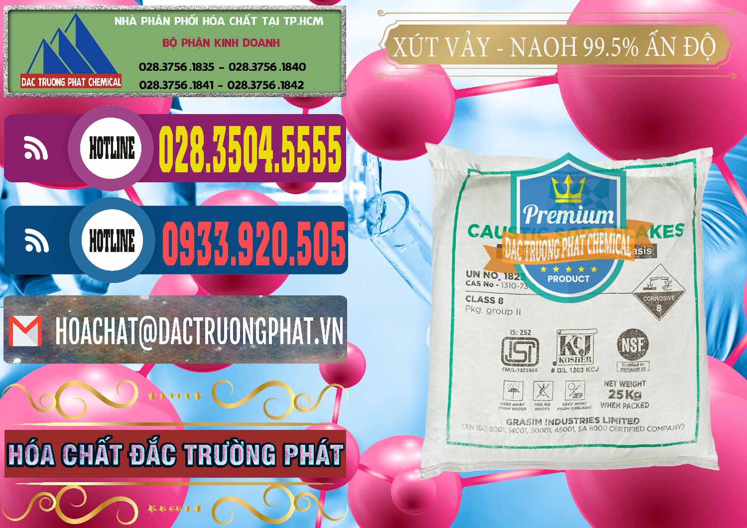 Cty chuyên bán _ cung ứng Xút Vảy - NaOH Vảy 99.5% Aditya Birla Grasim Ấn Độ India - 0170 - Cty kinh doanh và cung cấp hóa chất tại TP.HCM - muabanhoachat.com.vn