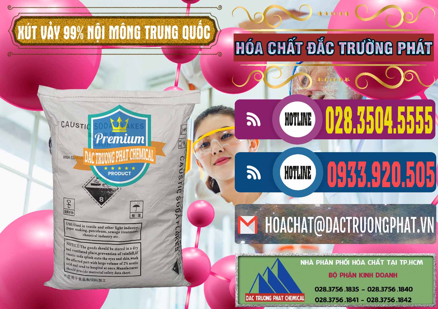Công ty bán ( phân phối ) Xút Vảy - NaOH Vảy 99% Nội Mông Trung Quốc China - 0228 - Chuyên phân phối _ bán hóa chất tại TP.HCM - muabanhoachat.com.vn
