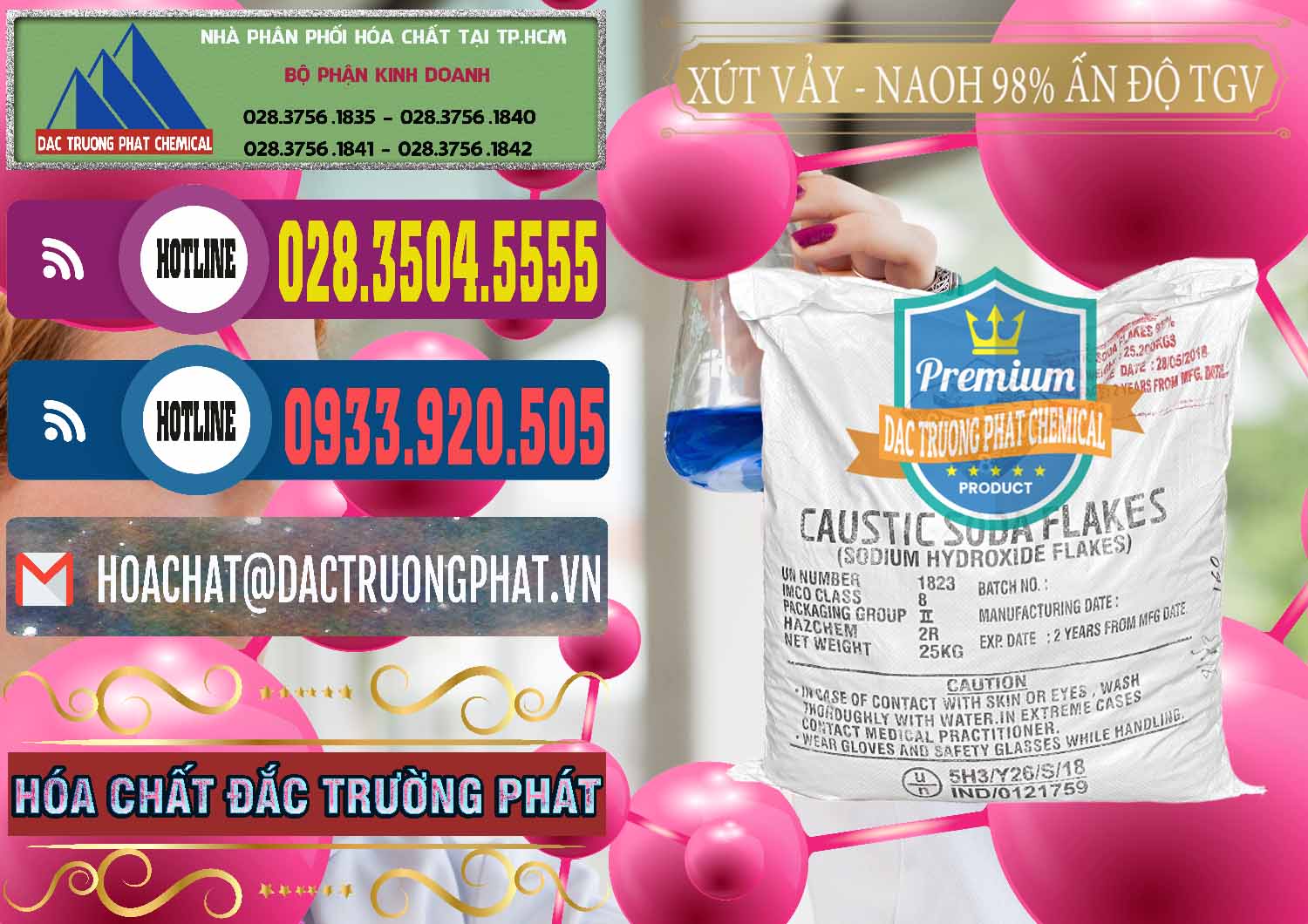 Chuyên bán & cung cấp Xút Vảy - NaOH Vảy 98% TGV Ấn Độ India - 0169 - Cty phân phối & cung cấp hóa chất tại TP.HCM - muabanhoachat.com.vn
