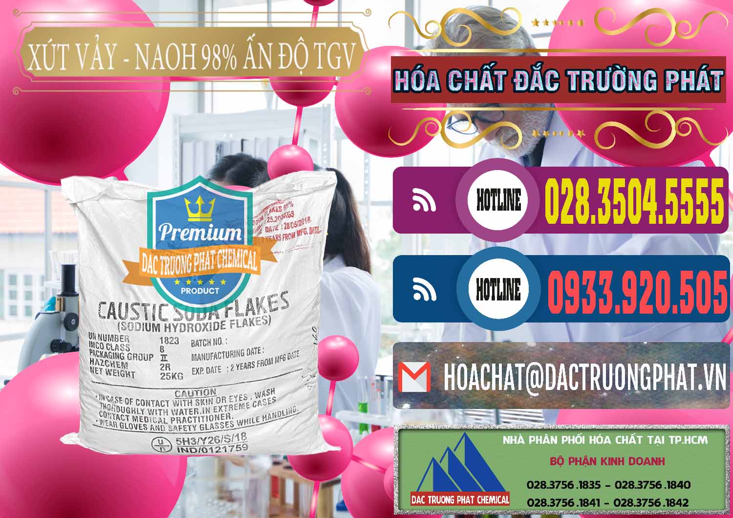Địa chỉ bán » thương mại hóa chất Xút NaOH Vảy Ø NaOH Vẩy 98% TGV Ấn Độ India Nơi chuyên phân phối và bán Xút Vảy - NaOH Vảy 98% TGV Ấn Độ India - 0169 - Cty cung ứng - phân phối hóa chất tại TP.HCM - muabanhoachat.com.vn
