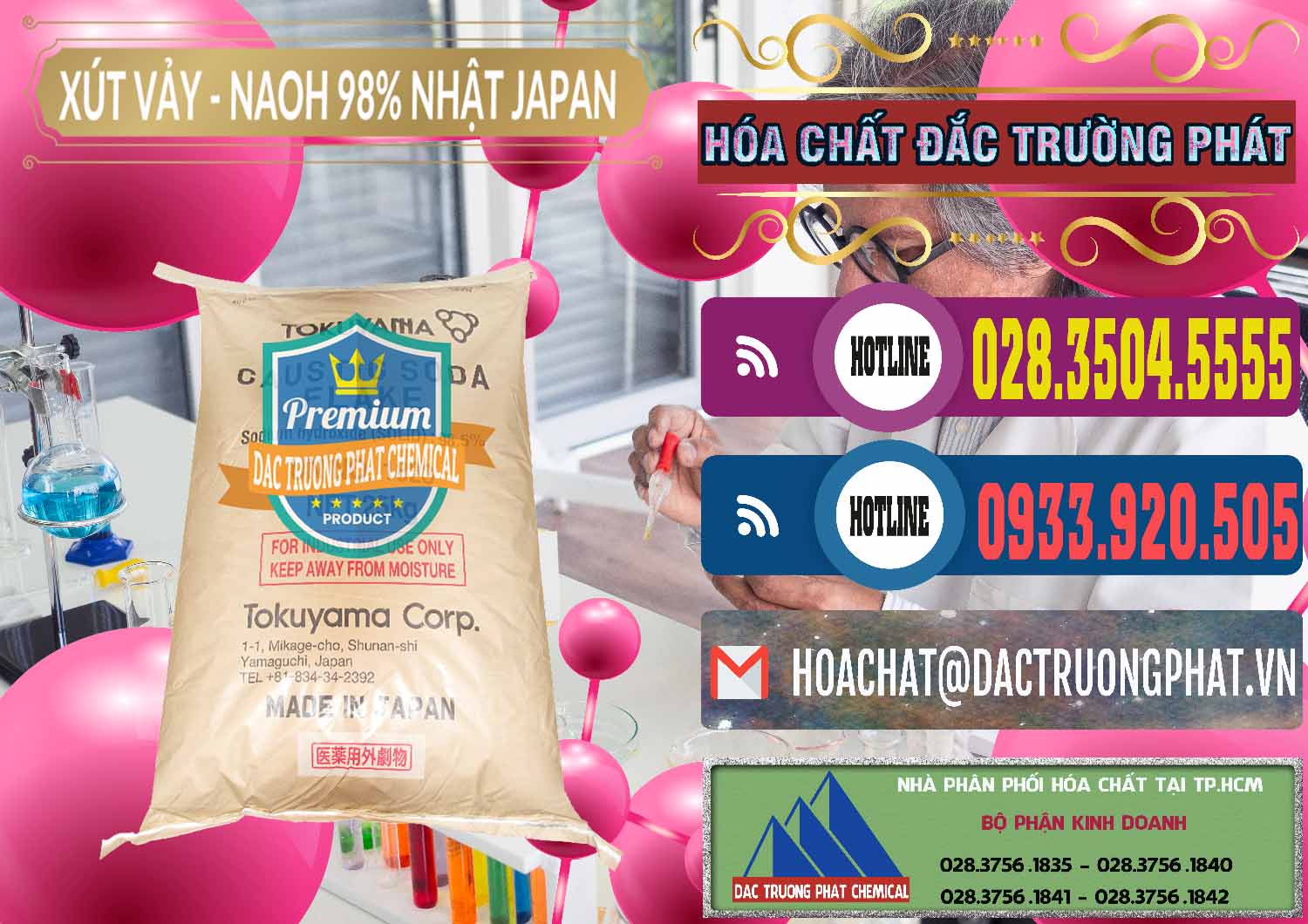 Đơn vị chuyên cung cấp & bán Xút Vảy - NaOH Vảy 98% Tokuyama Nhật Bản Japan - 0173 - Cung ứng ( phân phối ) hóa chất tại TP.HCM - muabanhoachat.com.vn