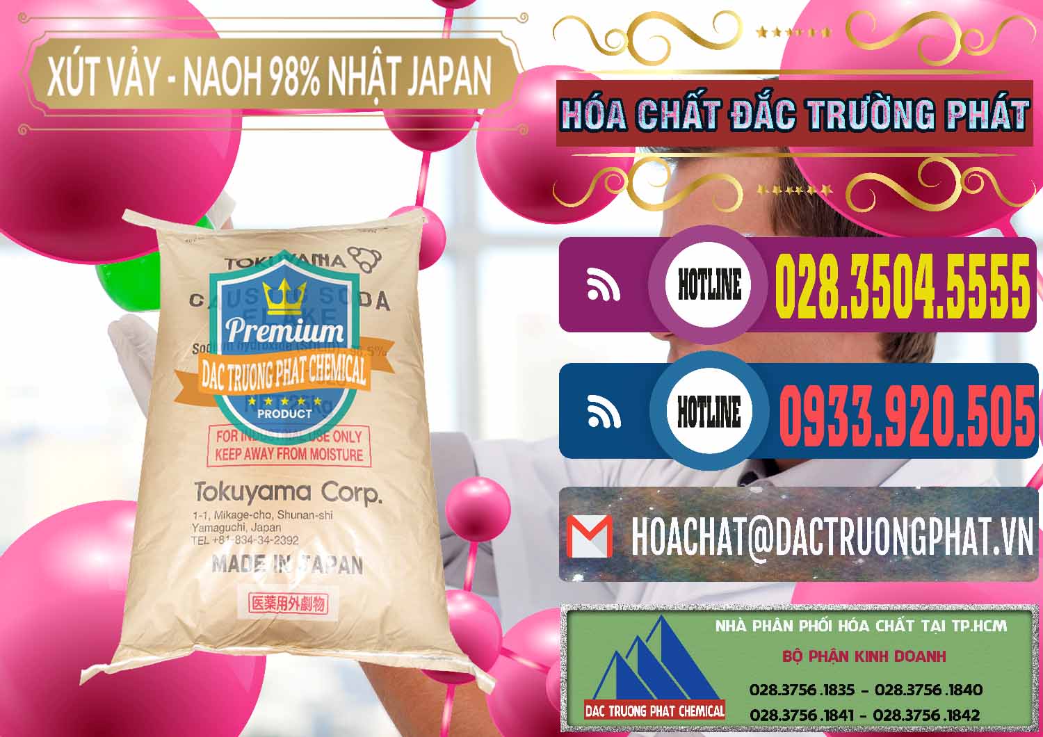 Chuyên phân phối và bán Xút Vảy - NaOH Vảy 98% Tokuyama Nhật Bản Japan - 0173 - Nơi phân phối - cung ứng hóa chất tại TP.HCM - muabanhoachat.com.vn