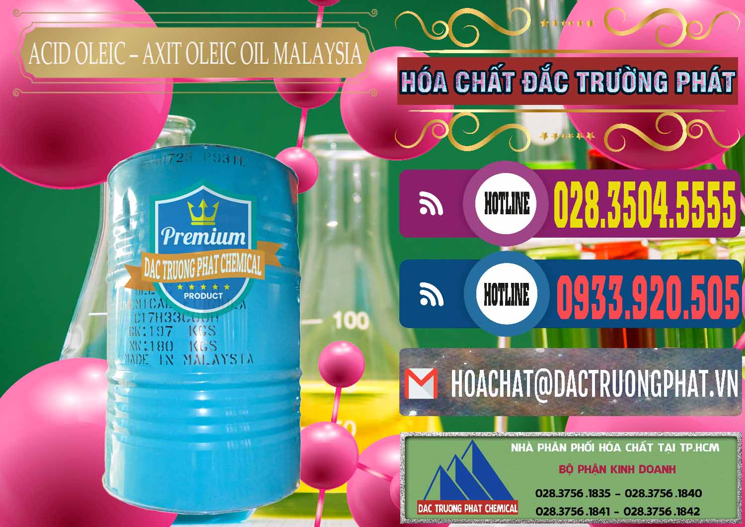 Nơi cung cấp ( bán ) Acid Oleic – Axit Oleic Oil Malaysia - 0013 - Cty chuyên bán ( cung cấp ) hóa chất tại TP.HCM - muabanhoachat.com.vn