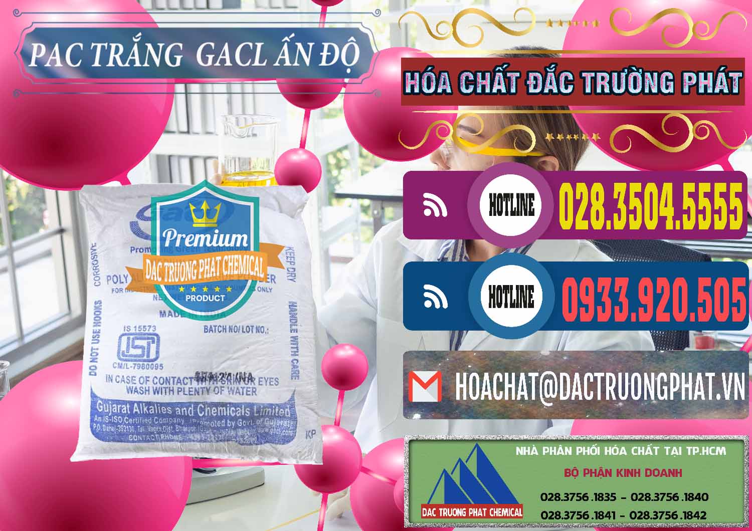 Nơi chuyên phân phối - bán PAC - Polyaluminium Chloride Trắng GACL Ấn Độ India - 0266 - Công ty cung cấp _ phân phối hóa chất tại TP.HCM - muabanhoachat.com.vn