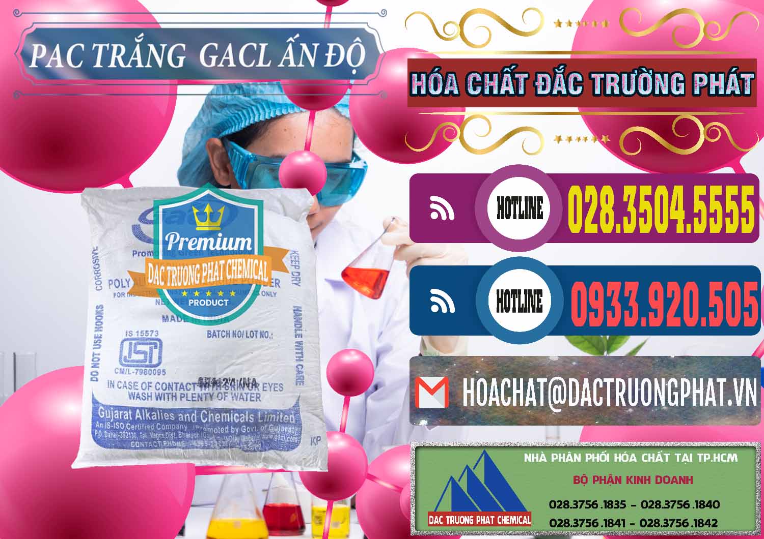 Cty bán - phân phối PAC - Polyaluminium Chloride Trắng GACL Ấn Độ India - 0266 - Công ty chuyên bán và cung cấp hóa chất tại TP.HCM - muabanhoachat.com.vn