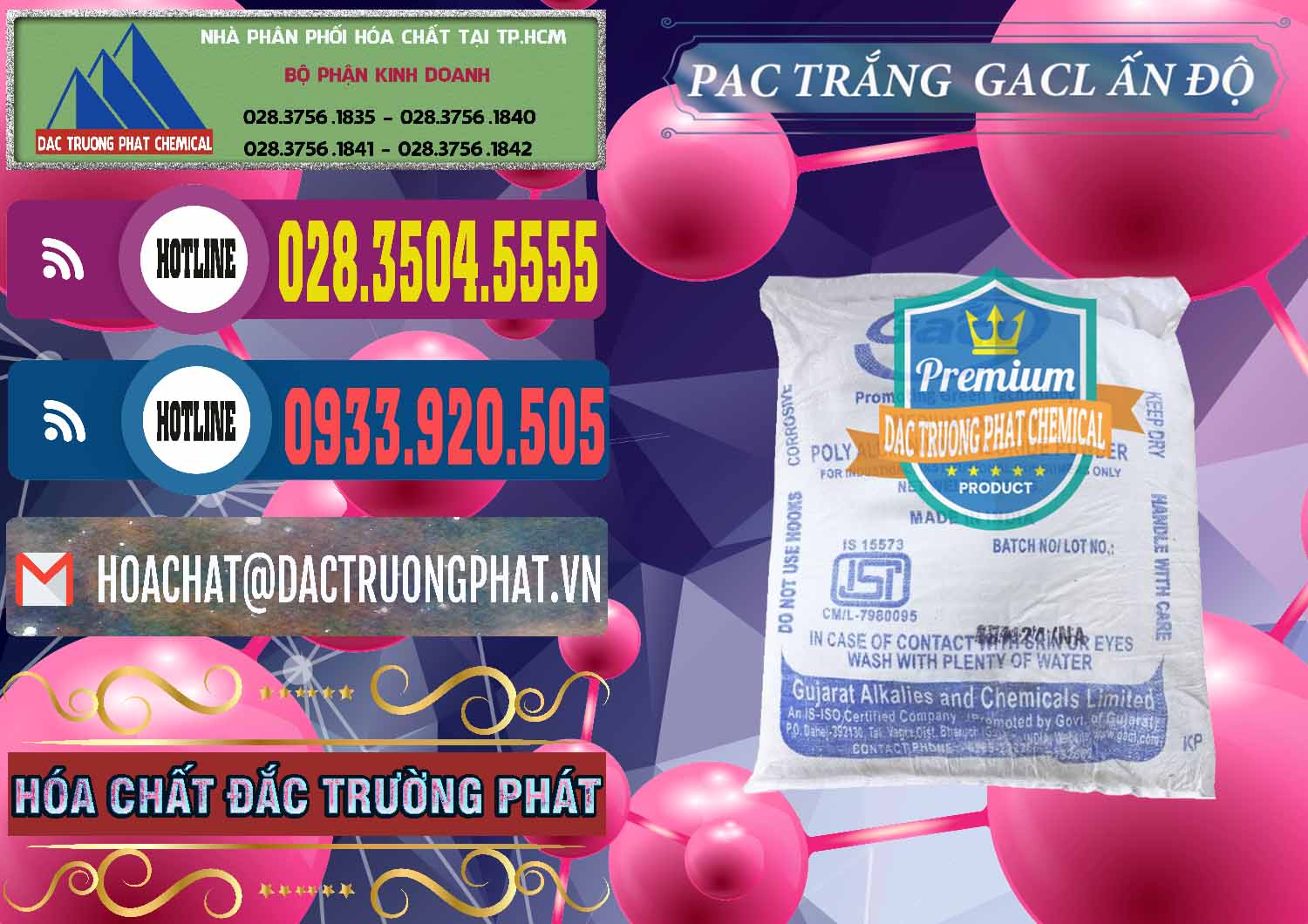 Cty chuyên bán và cung cấp PAC - Polyaluminium Chloride Trắng GACL Ấn Độ India - 0266 - Nơi chuyên cung cấp ( bán ) hóa chất tại TP.HCM - muabanhoachat.com.vn