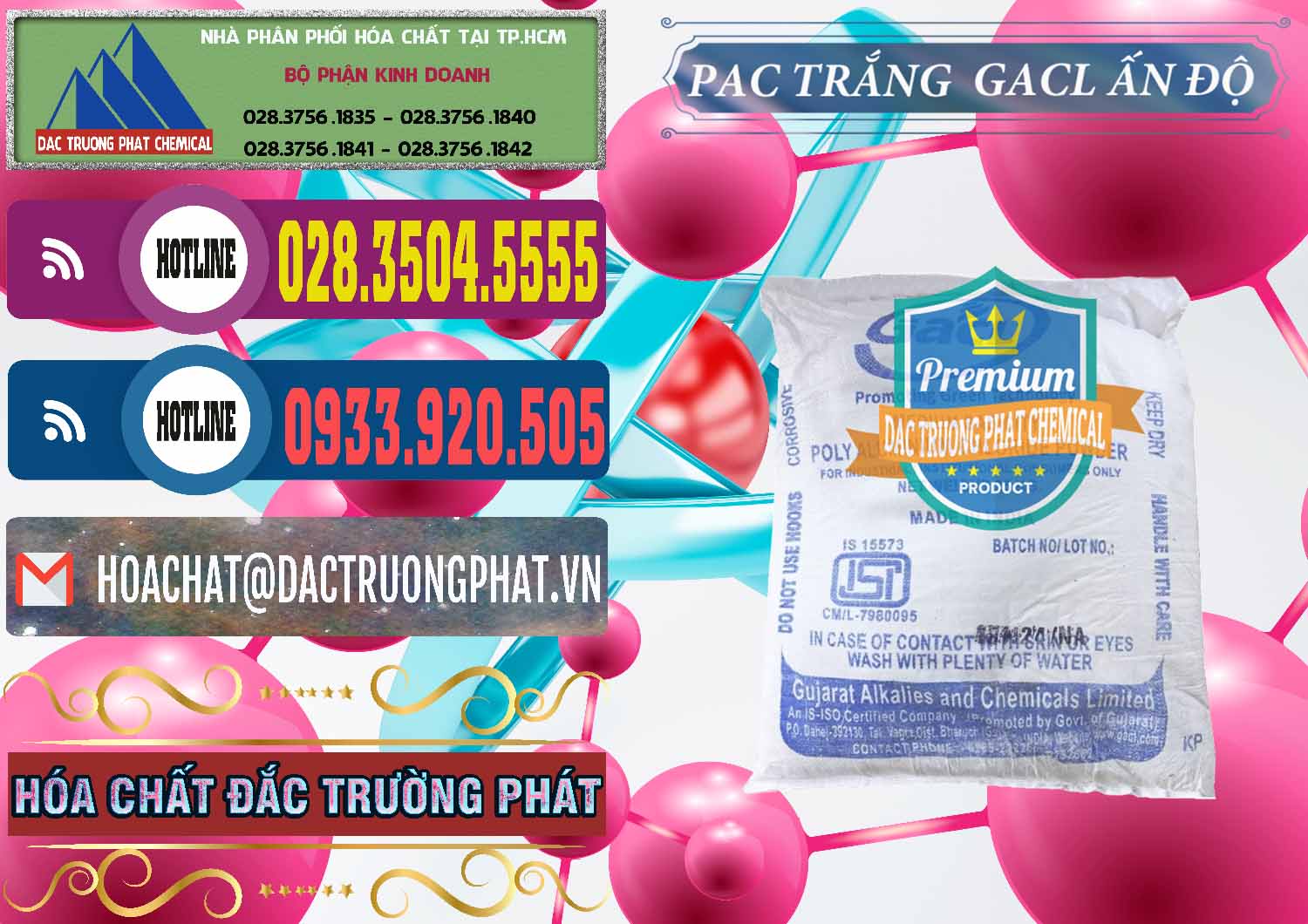Cty bán ( cung ứng ) PAC - Polyaluminium Chloride Trắng GACL Ấn Độ India - 0266 - Công ty chuyên kinh doanh - cung cấp hóa chất tại TP.HCM - muabanhoachat.com.vn