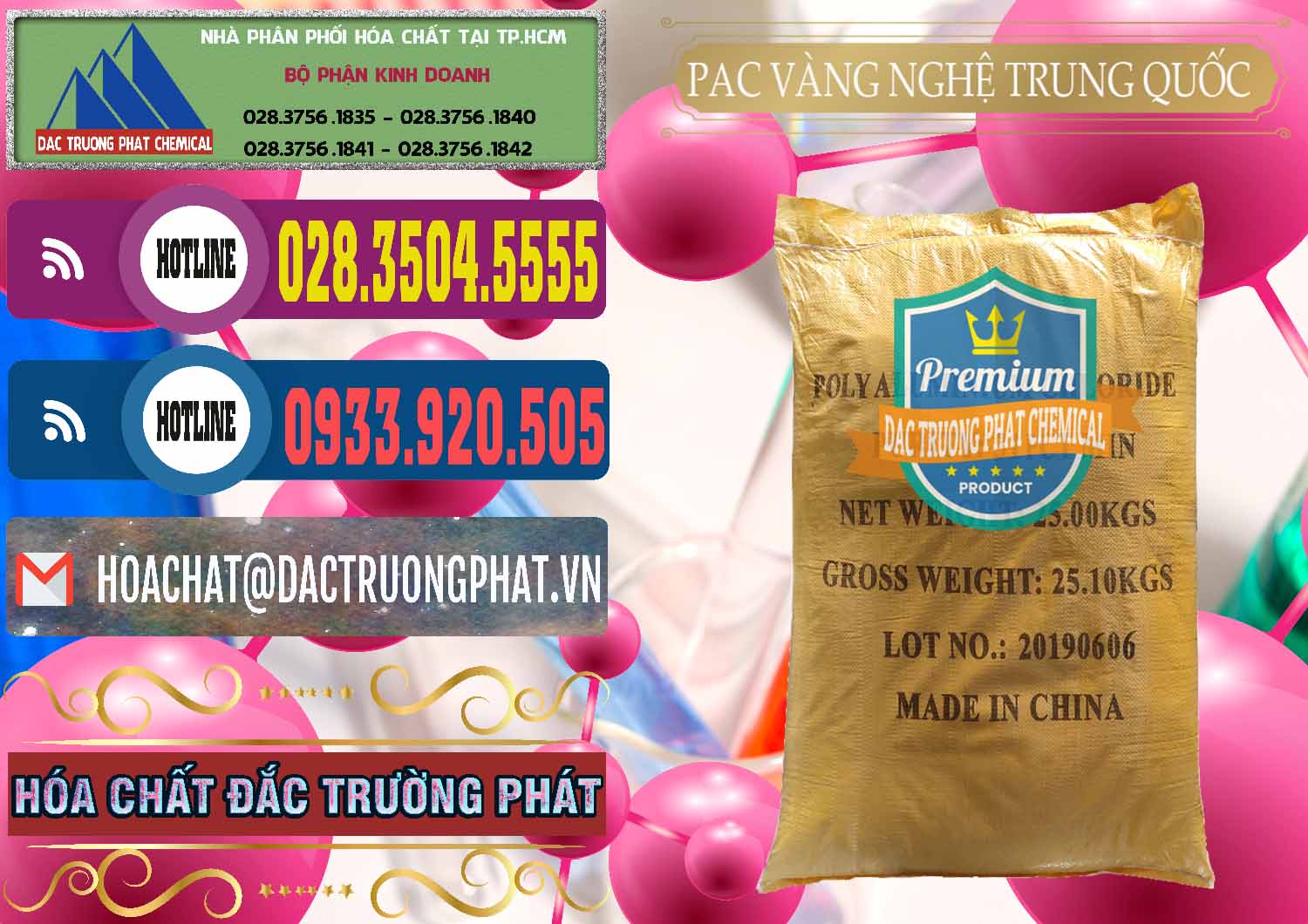 Chuyên nhập khẩu ( bán ) PAC - Polyaluminium Chloride Vàng Nghệ Trung Quốc China - 0110 - Công ty chuyên bán _ cung cấp hóa chất tại TP.HCM - muabanhoachat.com.vn